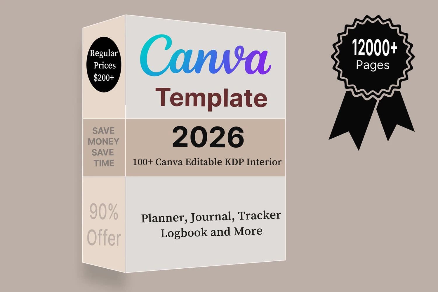 Boxed set of Canva 2026 KDP templates