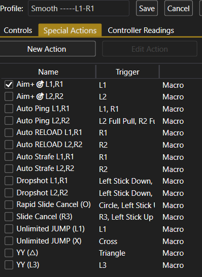 Enabling DS4 AIM macros