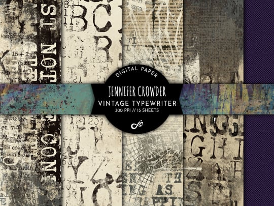 Vintage Typewriter Digital Paper