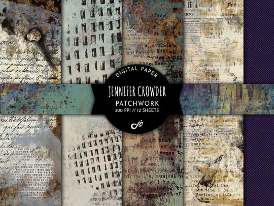 Patchwork Digital Paper Pack