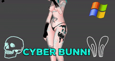 `Cyber Bunni` Hand drawn texture (Free)