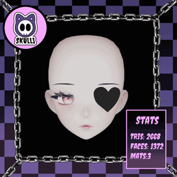 [Free] Goth Heart Eyepatches
