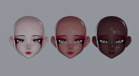 ୨୧ Mia face Texture (ZIN HEAD)