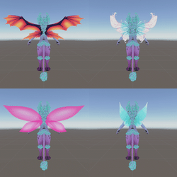 Fairy Wings for VRChat ~FBX Rigged~