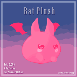Bat Head Plush || VRC Asset (Plushie)