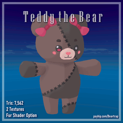Teddy the Bear || VRC Asset (Follower + Plushie)