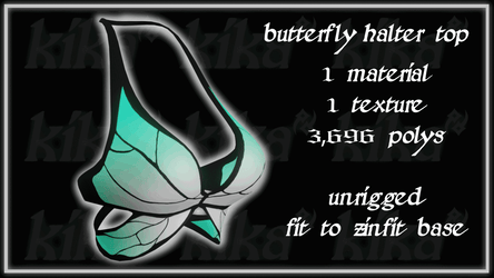 Butterfly Halter Top by Kika