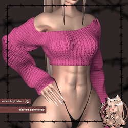 Off Shoulder Sweater 