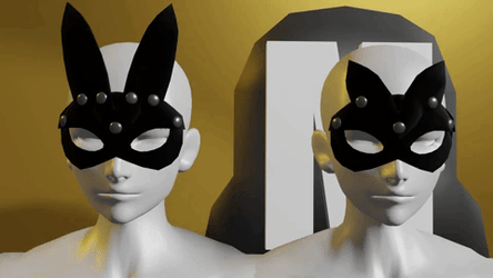 Bunny Cat Couples Mask Mank Merch