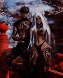4K ANIME FEMALE HEAD TEXTURE - AMELIA & SAVI