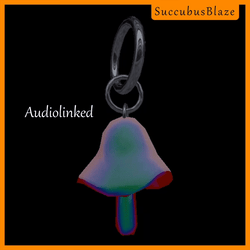 Audiolinked Mushroom Earrings [Rigged for physbones] [Low Poly]