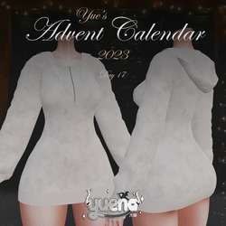 ⁺♡˚·﹙ sleigh queen. ﹚ velvet hoodie dress (free) | yue's advent calendar 2023
