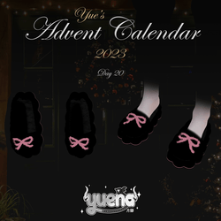 ⁺♡˚·﹙ cloud nine. ﹚ chunky platform slides (free) | yue's advent calendar 2023