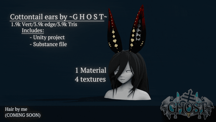 CottonTail Ears by Ghost