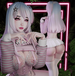 𓆩♡𓆪 Idol Hair - Vrchat Long Hair Asset