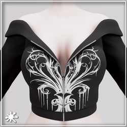 Y2K/Goth Crop Zip-up (40+ Textures)