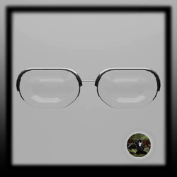 Simple Glasses [3D Asset]・Commercial License
