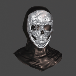 Skull Face Veil
