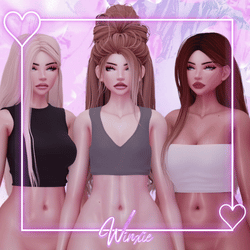 ♡ basic crop tankies ♡