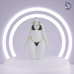 Dinzee's Chained Triangle Bikini