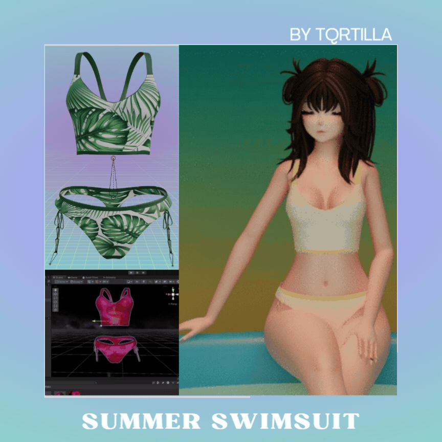˖𓍢ִִ໋ Summer Swimsuit/Bikini ~ Panda Base