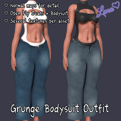 grunge bodysuit outfit
