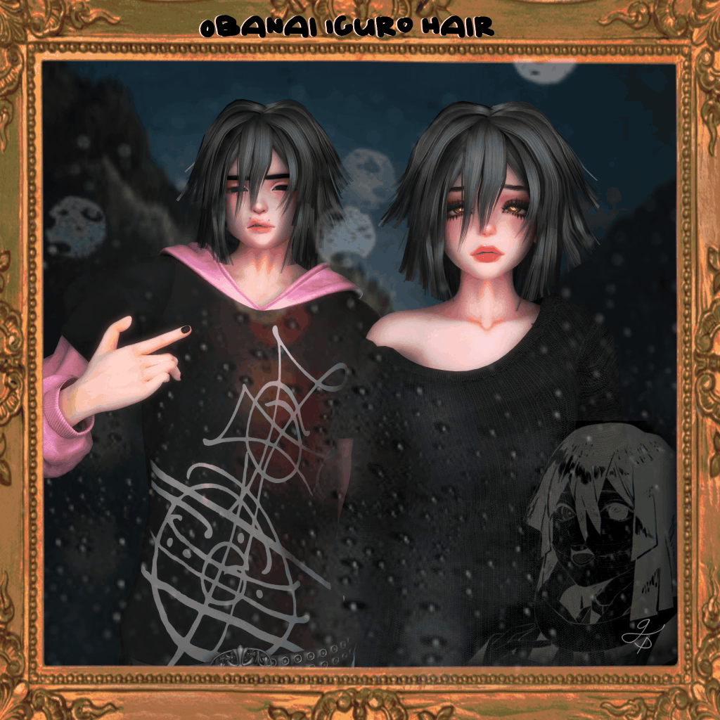 Obanai Iguro Hair (Commercial License)