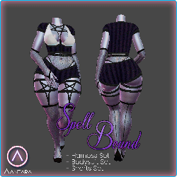 Spellbound Harness, Websuit, and Shorts Sets