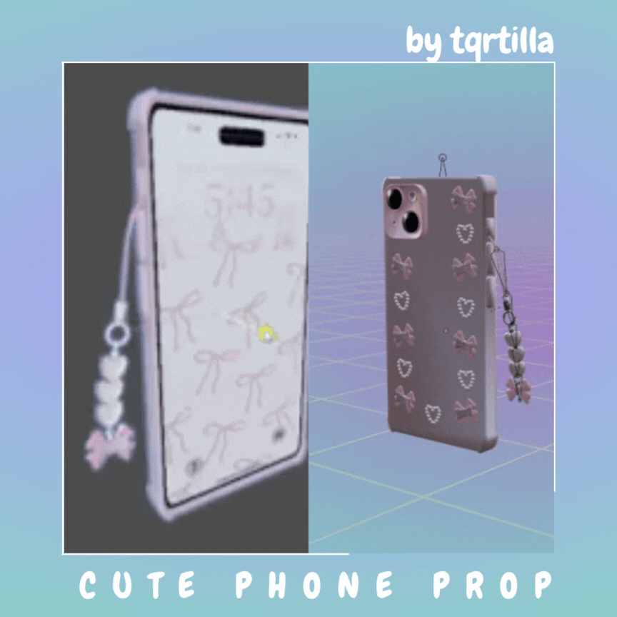 ♡ Cute Phone Prop ♡ hearts.pearls.
