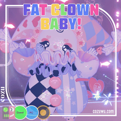 FAT CLOWN BABY ♡ PC┋QUEST┋FACE TRACKING