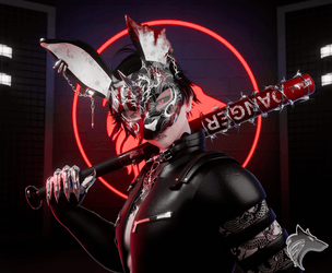 Bunny mask/vrchat asset