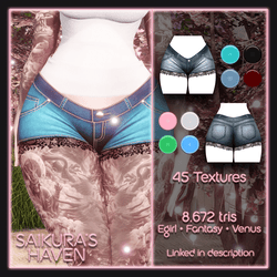 Lace shorts for VRChat