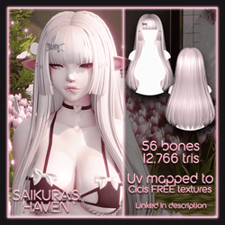 Morrigan's Hair V2 for VRChat [Free In Nitro]