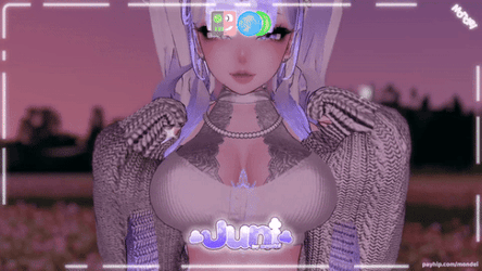 𓆩☁︎ Juni the Kitsune ☁︎𓆪 { VRCFT | PC + Quest + Opti | SPS | Animated Expressions }