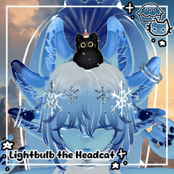 *ੈ🎄✩‧₊ Lightbulb the Headcat *ੈ🎄✩‧₊ FREE *ੈ🎄✩‧₊ 12 days of christmas, day 2/12