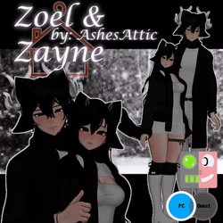 Zoel & Zayne - COUPLE AVATARS BUNDLE - PC, NSFW, VRCFT, SPS