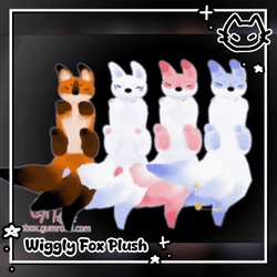 🐾🦊 Wiggly Fox Plush 🦊🐾 Vrchat Asset 🐾 Wiggly toy