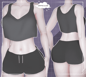 Bella's Crop Top & Shorts Set