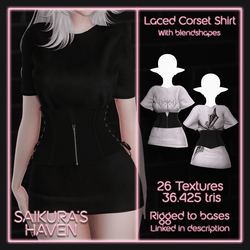 Laced Corset Shirt for VRChat