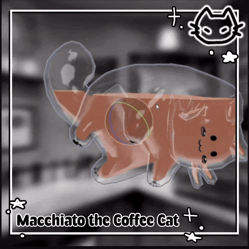 ˗ˏˋ☕ˎˊ˗ Macchiato ˗ˏˋ☕ˎˊ˗ Liquid Cat Follower & Animated Plushie ˗ˏˋ☕ˎˊ˗