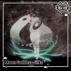 ✩₊˚.⋆🌙✧ Moon Goddess Silks ✩🌙⋆⁺₊✧ VrChat Dance Asset 🌙 With & Without Particle Trails