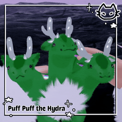 🐲 Puff Puff the Fluffy Hydra 🐲 VrChat Plushie 🐲 