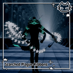 💉⚰️Scorched Plague Ribbons & Vengeful Spirit Mask ⚰️💉 Spine Ribbons 💉⚰️ VrChat Asset