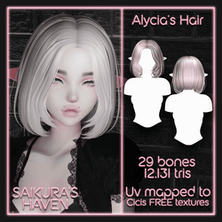 Alycia's Short Hair for VRChat [6K SERVER FREEBIE]