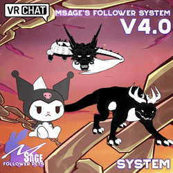 MSage's Follower Pet System v4.0+ for VRChat Avatars (Base System)(Quest Compatible)