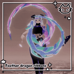 🦚 Feather Dragon Ribbons 🦚 VrChat Asset 🦚 Dancing Toy 🦚