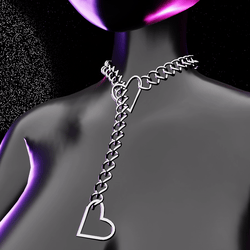 🖤 CHAIN HEART CHOKER | RIGGED🖤