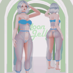 Jelly Dancer | Sheer Outfit. Pearls