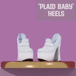 'Plaid Baby' Heels