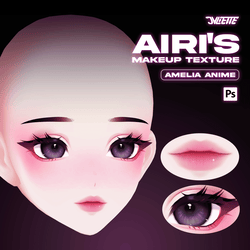 Airi's Makeup Texture | Amelia Anime Head